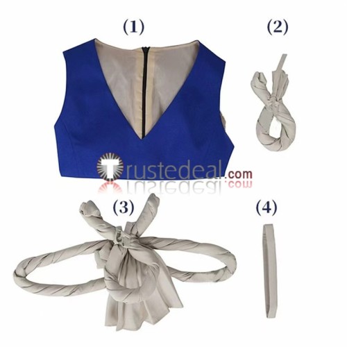 Dr. Stone Kohaku Taiju Oki Blue Brown Cosplay Costumes