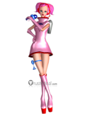 Commission Space Channel 5 Ulala Pink White Orange Yellow Cosplay Costume