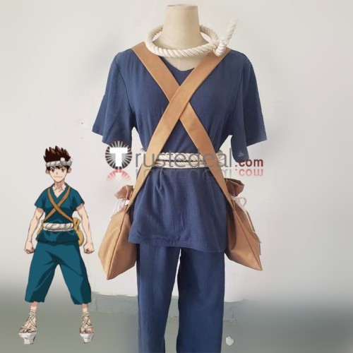 Dr. Stone Chrome Blue Cosplay Costume