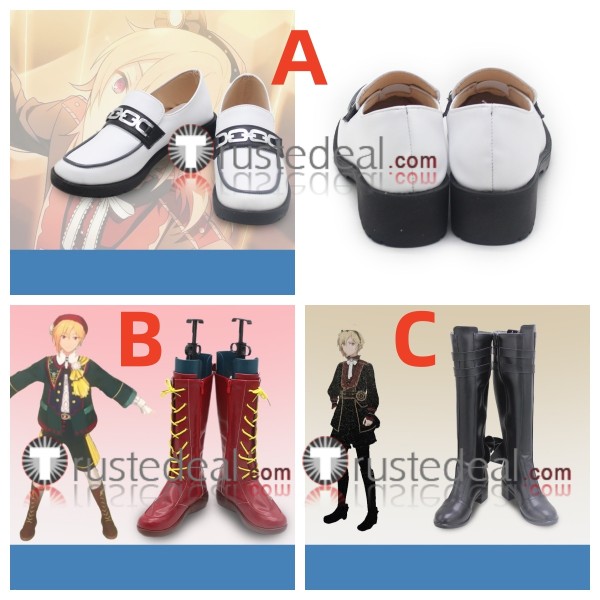 Ensemble Stars Rabits Nazuna Nito Red White Black Cosplay Shoes Boots