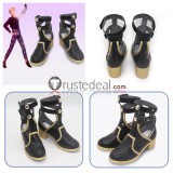 Ensemble Stars Knights Arashi Narukami Black White Cosplay Shoes Boots