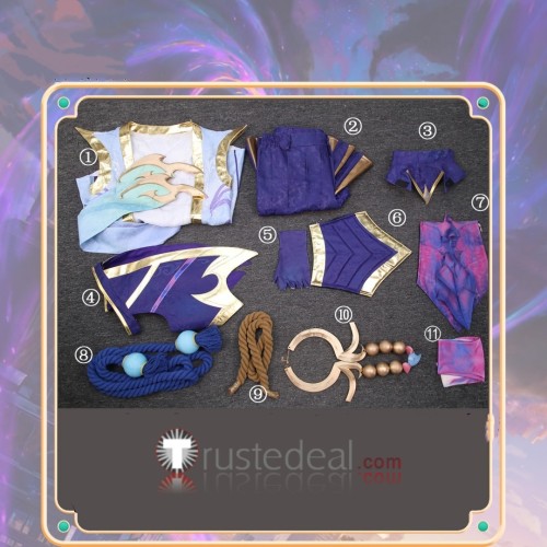 League of Legends LOL Spirit Blossom Varus Purple Cosplay Costume