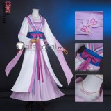 Kusuriya no Hitorigoto The Apothecary Diaries Lishu Pink White Hanfu Dress Cosplay Costume 2