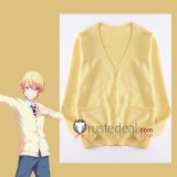 Project Sekai Colorful Stage PJSK Tenma Tsukasa Akiyama Mizuki Sweater Cardigan Yellow Beige Cosplay Costume