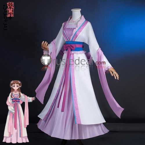 Kusuriya no Hitorigoto The Apothecary Diaries Lishu Pink White Hanfu Dress Cosplay Costume 2
