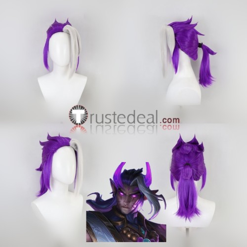 League of Legends LOL Spirit Blossom Varus Purple Styled Cosplay Wig