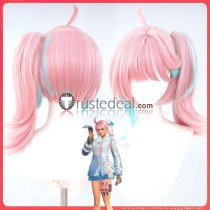 Overwatch 2 Season 15 Battle Skin Rainy Day Kiriko Pink Cosplay Wig