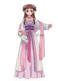 Kusuriya no Hitorigoto The Apothecary Diaries Lishu Pink White Hanfu Dress Cosplay Costume 2