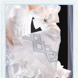 Vocaloid Miku Angel White Dress Cosplay Costume