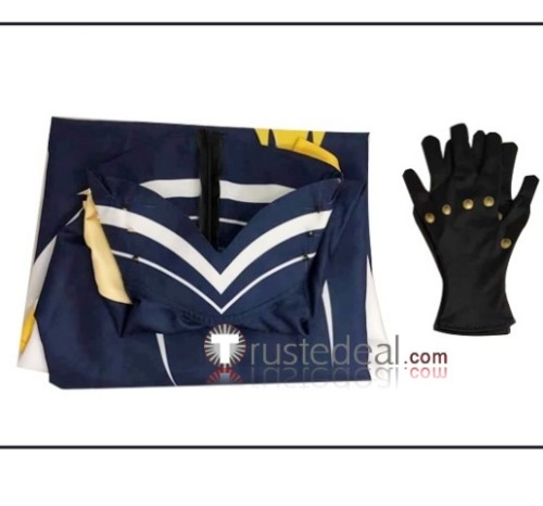 Hazbin Hotel the First Man Adam Extermination Attire Blue White Cosplay Costume