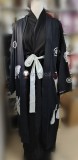 The Hundred Line Last Defense Academy Yugamu Omokage Casual Black Coat Kimono Cosplay Costume