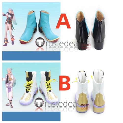 Ensemble Stars Fine Wataru Hibiki Blue White Cosplay Shoes Boots