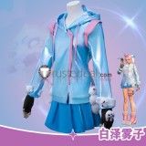 Overwatch 2 Season 15 Battle Skin Rainy Day Kiriko Blue Cosplay Costume