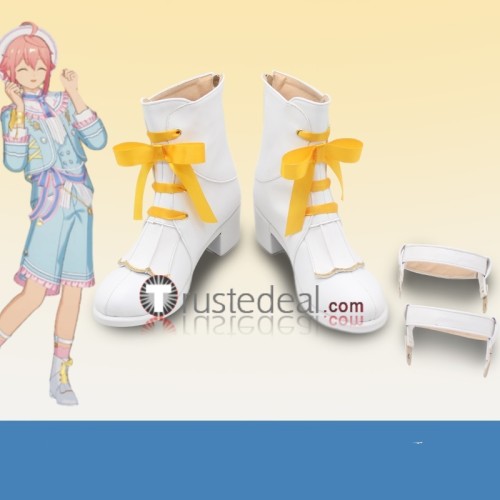 Ensemble Stars Fine Tori Himemiya White Blue Cosplay Shoes Boots