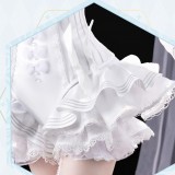 Vocaloid Miku Angel White Dress Cosplay Costume
