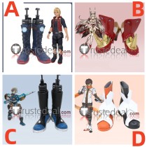 Xenoblade Chronicles 3 Shulk Nia Valdi Taion Blue Red Black White Cosplay Shoes Boots