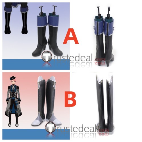 Ensemble Stars Valkyrie Shu Itsuki Black Cosplay Shoes Boots