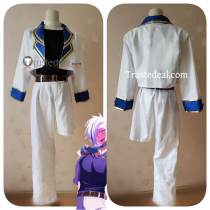 Commission Underground Idol Mika Luca Purple White Cosplay Costume
