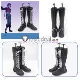 Ensemble Stars ALKALOID Mayoi Ayase Golden Black Cosplay Shoes Boots