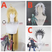 Xenoblade Chronicles 3 Shulk Jin Rex Golden Grey Black Styled Cosplay Wigs