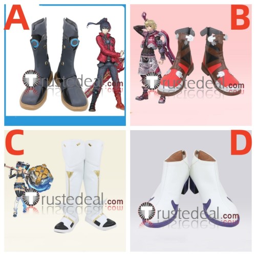 Xenoblade Chronicles 3 Noah Shulk Sena‌ Floren Black Brown White Cosplay Shoes Boots