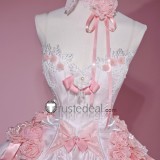Sword Art Online Yuuki Asuna Rose Pink Wedding Dress
