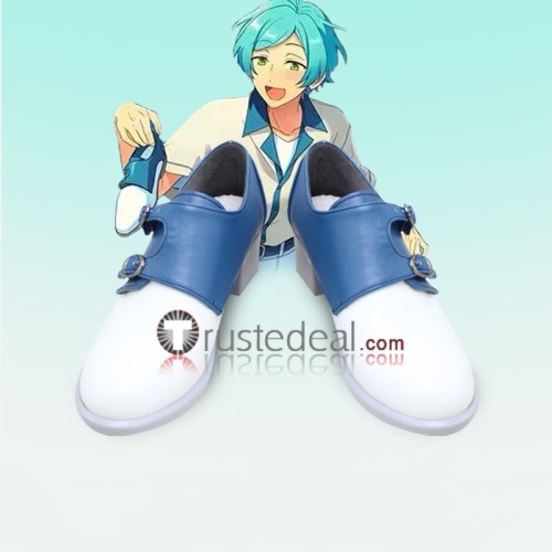 Ensemble Stars Ryuseitai Kanata Shinkai Chiaki Morisawa Tetora Nagumo Midori Takamine Black White Cosplay Shoes Boots