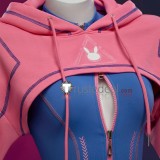 Overwatch D.Va DVA Bunny Bodysuit Blue Pink Cosplay Costume