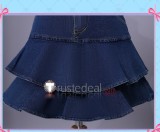 Winx Club Bloom Casual Outfit Daily Sweater Denim Skirt Cosplay Costume