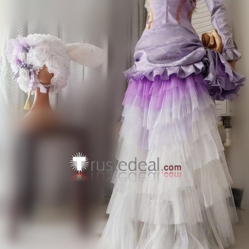 Black Butler Book of Circus Ciel Phantomhive Doll Princess Purple Cosplay Costume