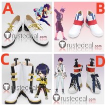 Ensemble Stars Ryuseitai Shinobu Sengoku White Cosplay Shoes Boots