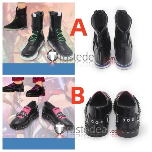 Ensemble Stars Ryuseitai Tetora Nagumo Midori Takamine Black Cosplay Shoes Boots