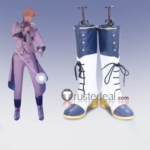 Ensemble Stars Undead Kaoru Hakaze White Black Cosplay Shoes Boots