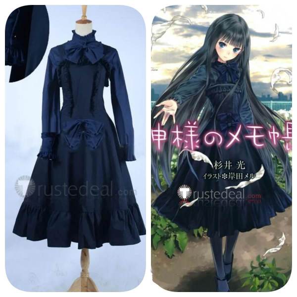 Kamisama no Memochou Alice Yuuko Shionji Dark Blue Cosplay Costume