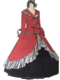 Mermaid Melody Yuri Princess Dress Red Cosplay Costume Custom Size