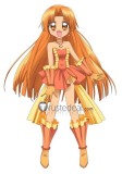 Mermaid Melody Seira Amagi Orange Dress Cosplay Costume Custom Size