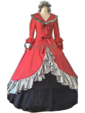 Mermaid Melody Yuri Princess Dress Red Cosplay Costume Custom Size