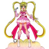 Mermaid Melody Lucia Nanami Super Idol Pink Dress Cosplay Costume Custom Size