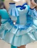 Mermaid Melody Hanon Hosho Super Idol Blue Dress Cosplay Costume Custom Size