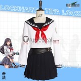 Final Fantasy VII Rebirth Sukeban Aerith Gainsborough Tifa Lockhart Ever Crisis Academy High School Uniform Cosplay Costume