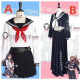 Final Fantasy VII Rebirth Sukeban Aerith Gainsborough Tifa Lockhart Ever Crisis Academy High School Uniform Cosplay Costume