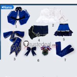 Girls Band Cry Diamond Dust Ai Rin Hina Nana Performance Blue Cosplay Costume