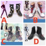 Ensemble Stars Knights Arashi Narukami Black White Cosplay Shoes Boots