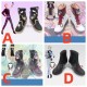 Ensemble Stars Knights Arashi Narukami Black White Cosplay Shoes Boots