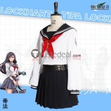 Final Fantasy VII Rebirth Sukeban Aerith Gainsborough Tifa Lockhart Ever Crisis Academy High School Uniform Cosplay Costume