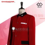 The Hundred Line Last Defense Academy Tsukumo Ima Red Set Cosplay Costume