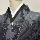 Kimetsu no Yaiba Demon Slayer Muzan Kibutsuji Kimono Demon Kaigaku Black Cosplay Costumes