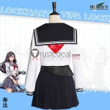 Final Fantasy VII Rebirth Sukeban Aerith Gainsborough Tifa Lockhart Ever Crisis Academy High School Uniform Cosplay Costume