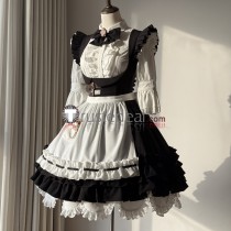 Final Fantasy XIV FF14 Miqo'te Housemaid Maid Dress Cosplay Costume 2