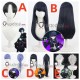 The Hundred Line Last Defense Academy Gaku Maruko Hiruko Shizuhara Moko Mojiro Takemaru Yakushiji Black Blue Grey Cosplay Wig